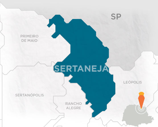 Mapa Sertaneja