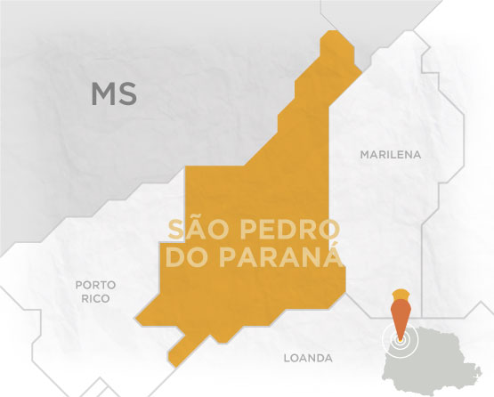 Mapa São Pedro do Paraná