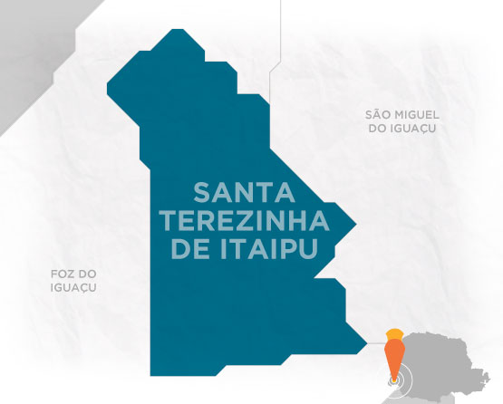 Mapa Santa Terezinha de Itaipu