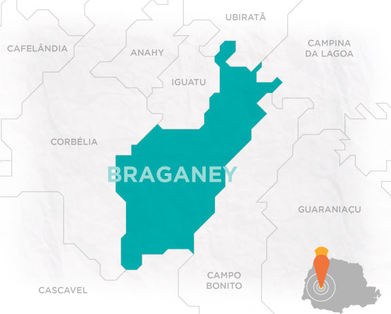 Mapa Braganey