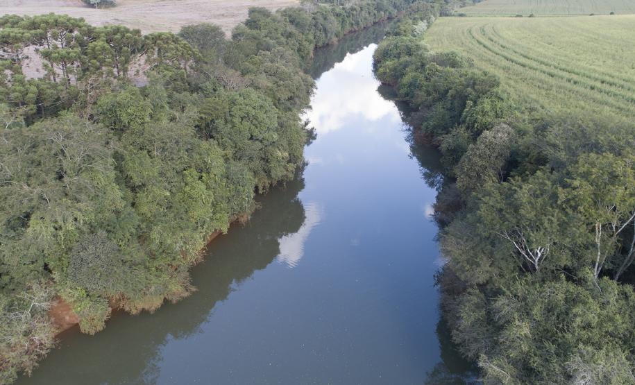 Foz do Rio Marrecas no Rio Chopim