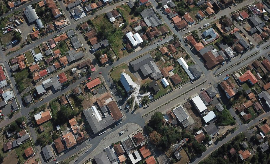 Foto aérea da cidade