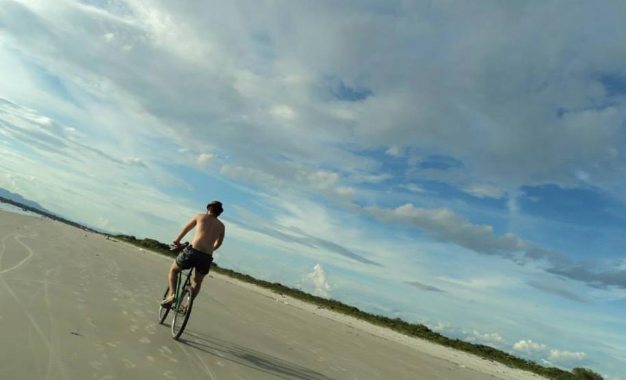 Bicicleta alugada na ilha