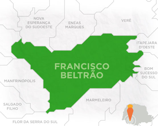Mapa de Francisco Beltrão
