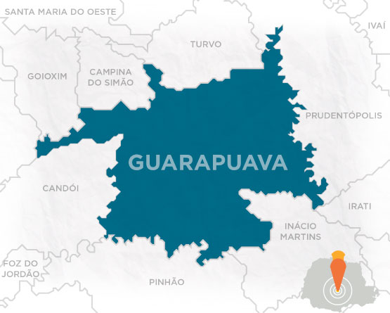 Mapa de Guarapuava