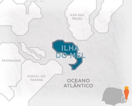 Mapa de Ilha do Mel