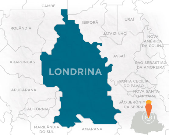 Mapa de Londrina