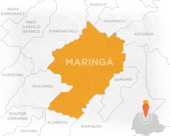 Mapa de Maringá