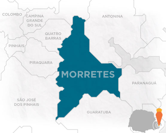 Mapa de Morretes