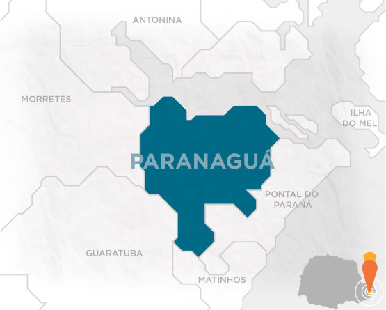 Mapa de Paranaguá