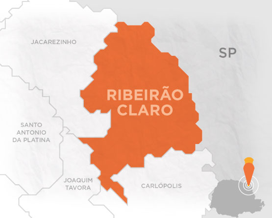 Mapa Ribeirão Claro