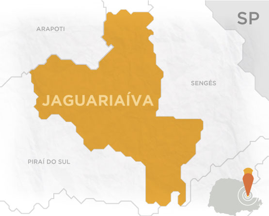 Mapa Jaguariaíva