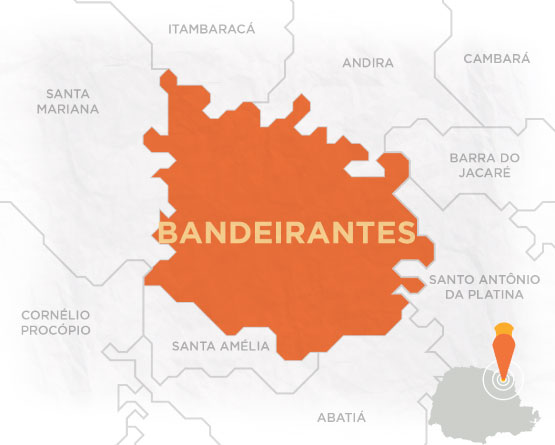 Mapa Bandeirantes