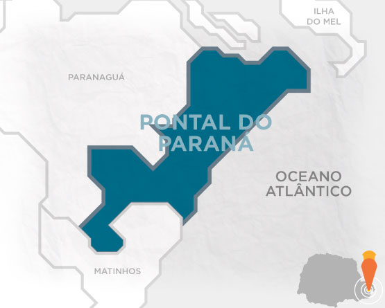 Mapa Pontal do Paraná