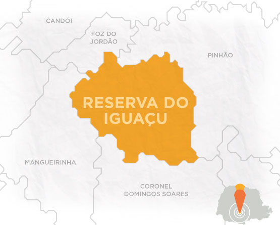 Mapa Reserva do Iguaçu