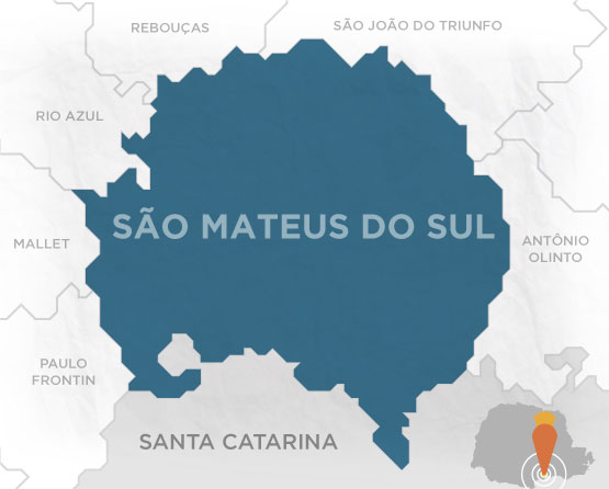 Mapa São Mateus do Sul