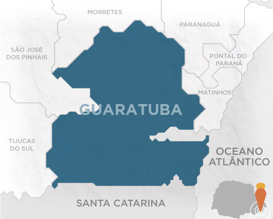 Mapa Guaratuba