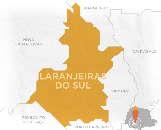 Mapa Laranjeiras do Sul