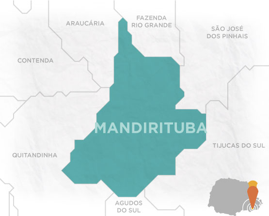 Mapa Mandirituba