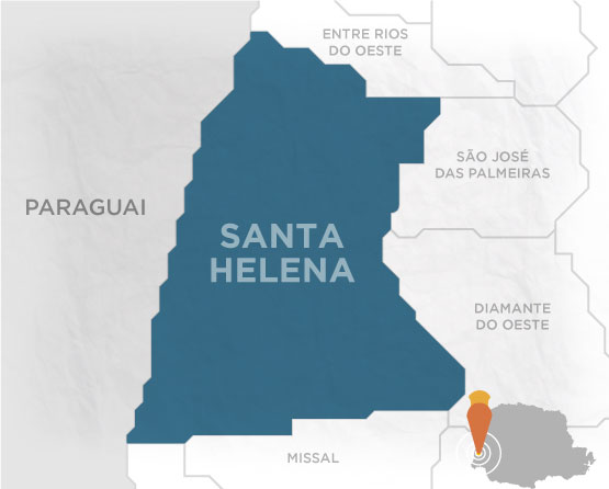 Mapa Santa Helena