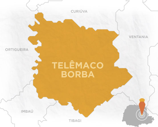 Mapa Telêmaco Borba