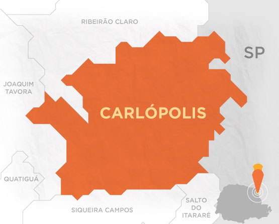 Mapa Carlópolis