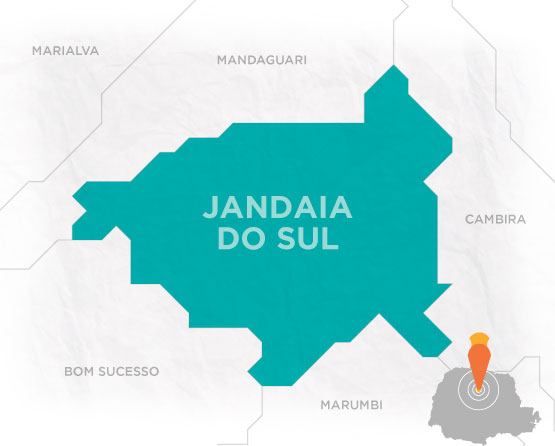 Mapa Jandaia do Sul