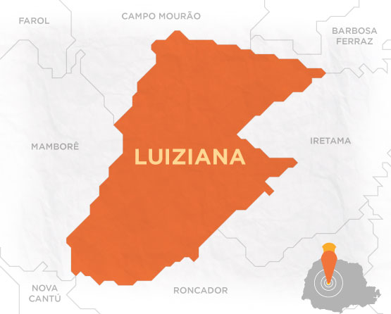 Mapa Luiziana