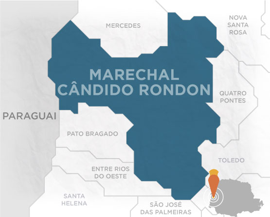 Mapa Marechal Cândido Rondon