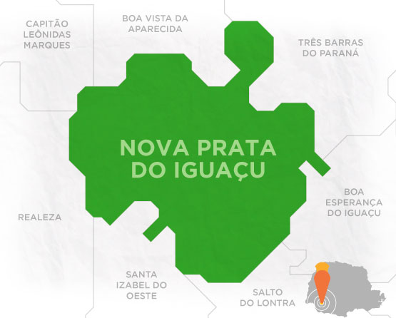 Mapa Nova Prata do Iguaçu