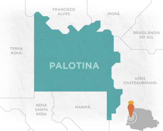 Mapa Palotina