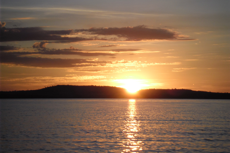 Pôr do Sol no Porto Britânia