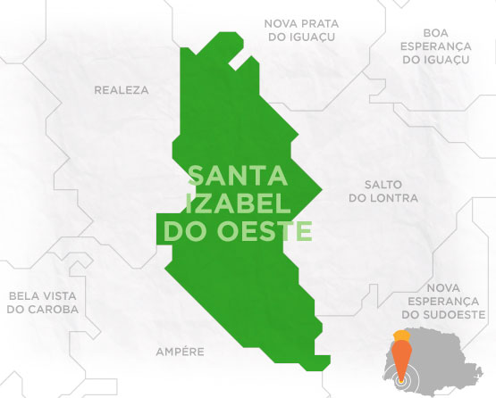 Mapa Santa Izabel do Oeste