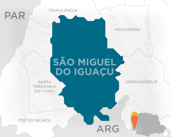 Mapa São Miguel do Iguaçu
