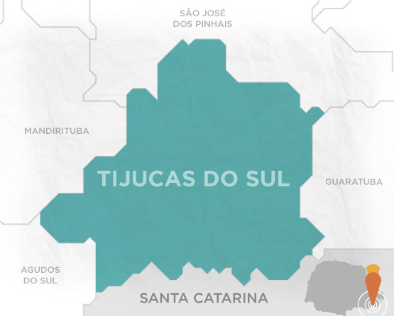 Mapa Tijucas do Sul