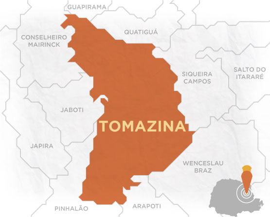 Mapa Tomazina