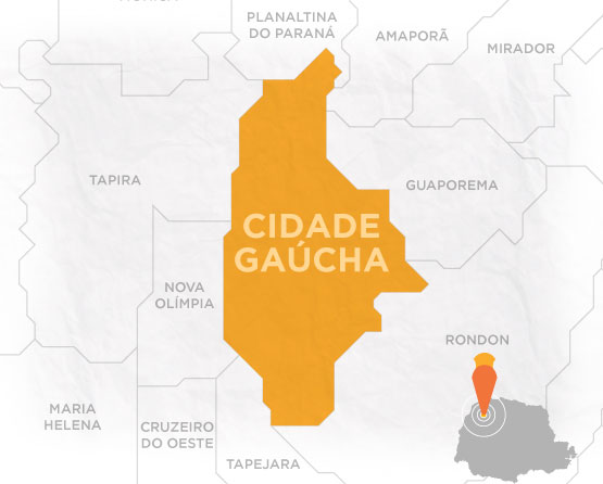 Mapa Cidade Gaúcha