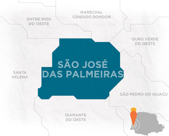 Mapa São José das Palmeiras