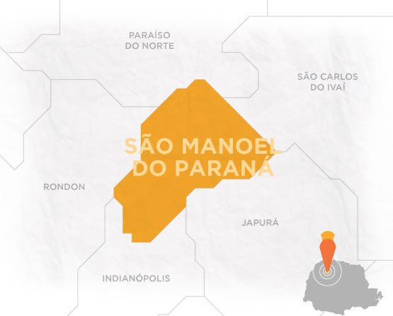 Mapa São Manoel do Paraná
