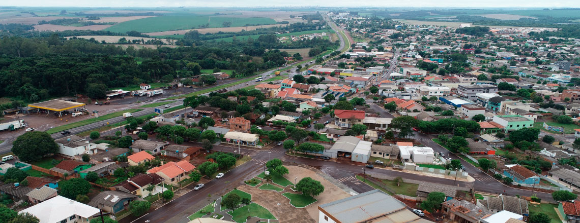 Vista aérea da cidade