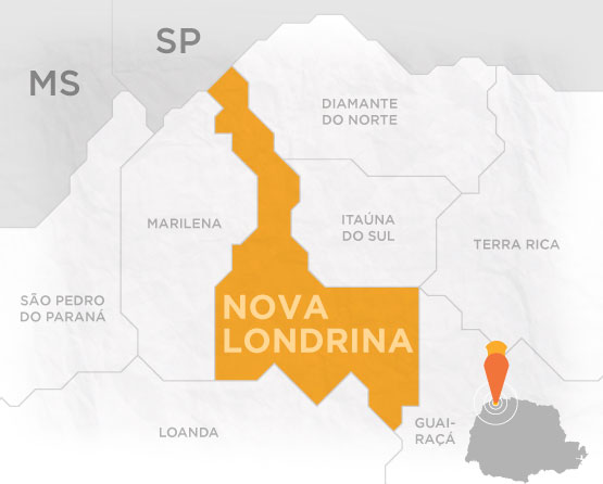 Mapa Nova Londrina