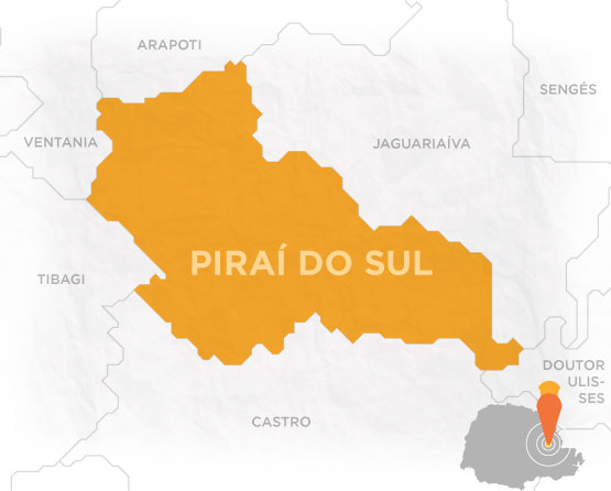 Mapa Piraí do Sul