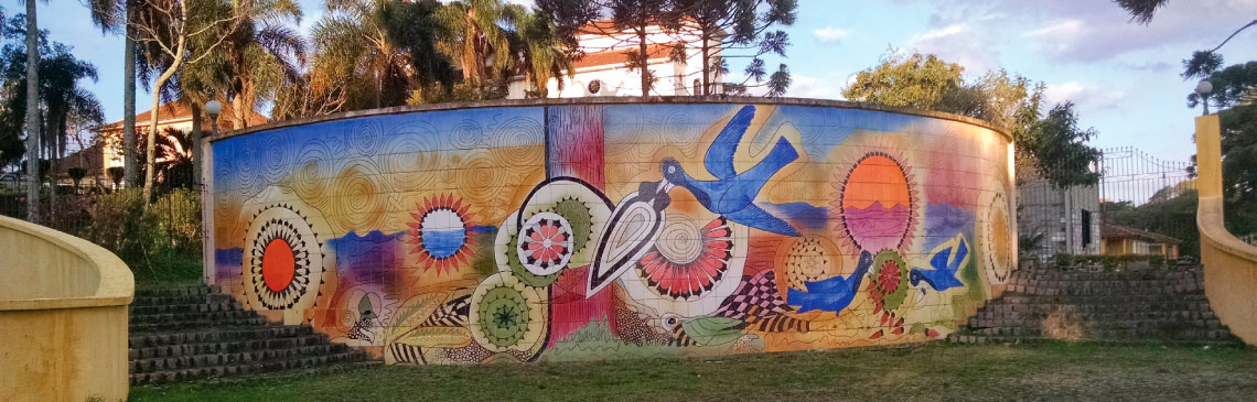 Painel “Gralha Azul” (Hannermann de Campos), Praça do Asilo São Vicente de Paulo, Curitiba