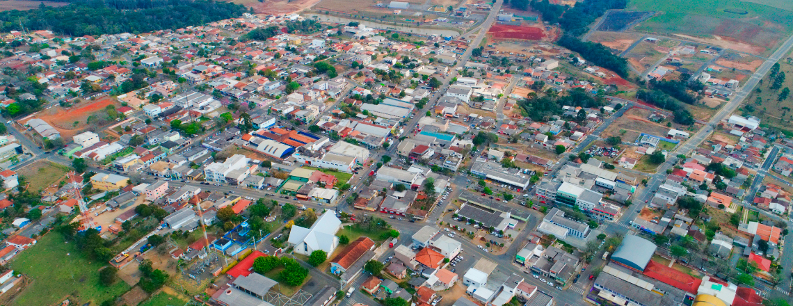 Foto aérea do município