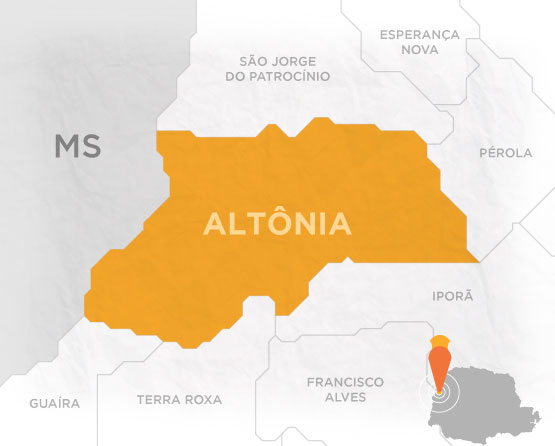 Mapa Altônia