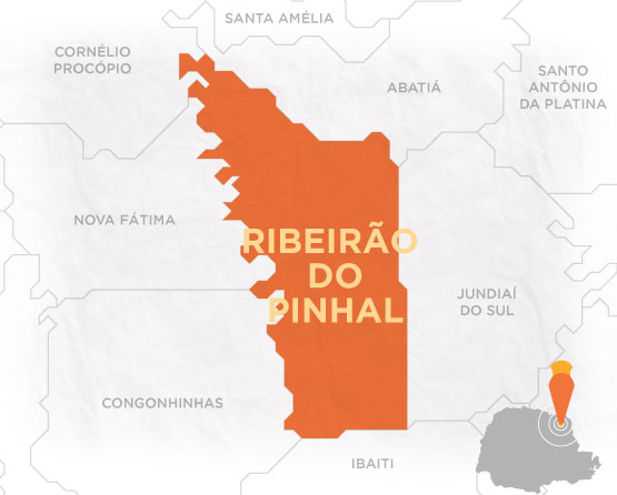 Mapa Ribeirão do Pinhal