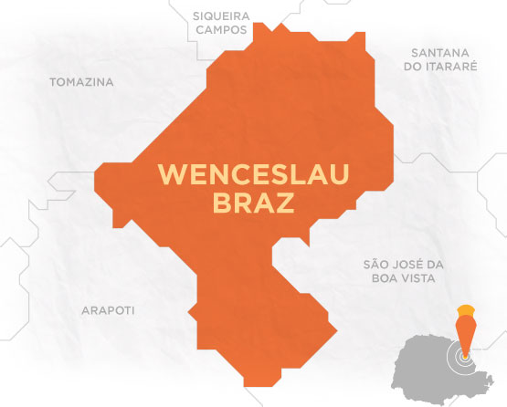 Mapa Wenceslau Braz