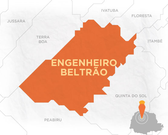 Mapa Engenheiro Beltrão