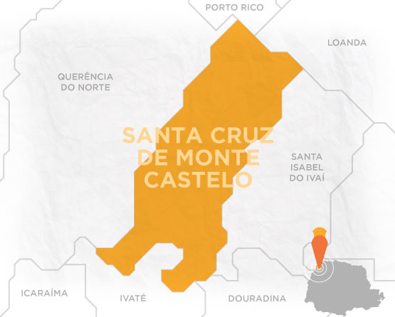 Mapa Santa Cruz de Monte Castelo