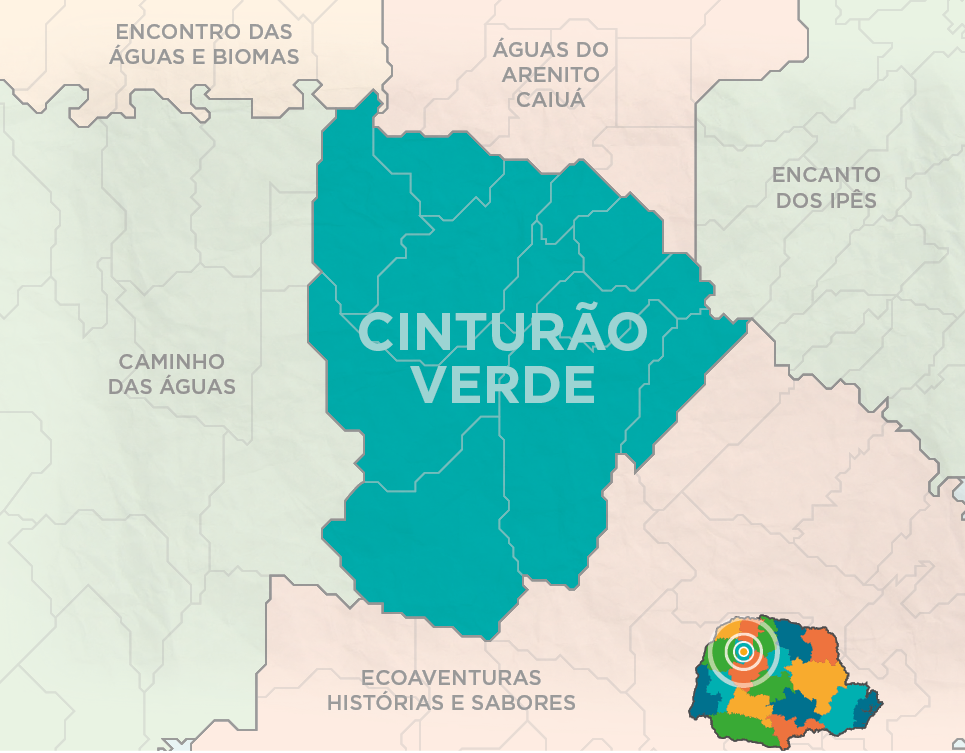 mapa cinturao verde